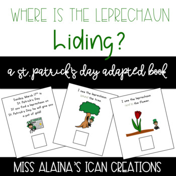 Preview of Where is the Leprechaun Hiding? adapted text