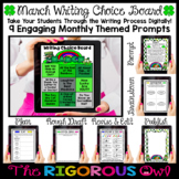 St. Patrick's Day and March Themed Digital Writing Prompts 