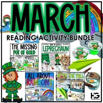 Preview of St. Patrick's Day Read Aloud Activities | Leprechauns, Rainbows, Escape Room