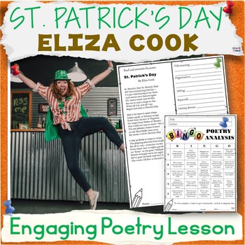 Preview of St Patrick's Day by Eliza Cook Poem Lesson - St Pattys Day Poetry Analysis