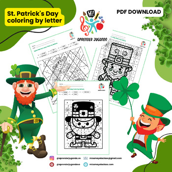 Preview of St. Patrick' s Day coloring by letter