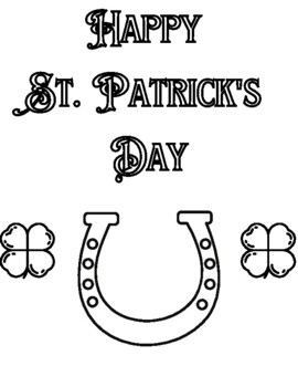 St. Patrick's Day coloring page by lindsey forkel | TPT