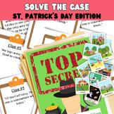 St. Patrick's Day solve the mystery game, find the leprech