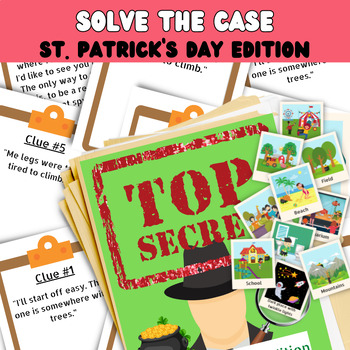Preview of St. Patrick's Day | Solve the mystery game | Find the leprechaun's pot of gold