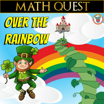 Preview of St Patrick's Day Math Quest - Over the Rainbow (Differentiated Set)