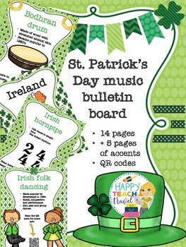 Preview of St. Patrick's Day music bulletin board