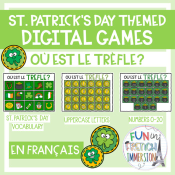 Preview of St. Patrick's Digital Games - Où est le trèfle?