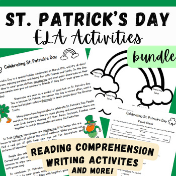 Preview of St. Patrick's ELA BUNDLE- Main Idea & Supporting Details, & Writing Activities