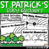 St. Patrick's Emergent Readers - Colors, Counting, Preposi