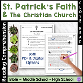 St. Patrick's Faith & The Christian Church Reading Compreh