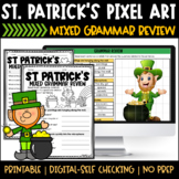 St Patrick's Leprechaun Grammar Pixel Art