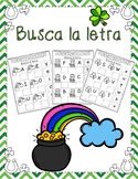 St. Patrick's Letter Match in Spanish/ Busca la letra