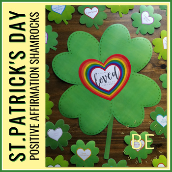 Preview of St. Patrick's March Bulletin Board Positive Affirmations for Counselor's Office