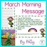 St. Patrick's March Morning Message - Lucky Charm Graph