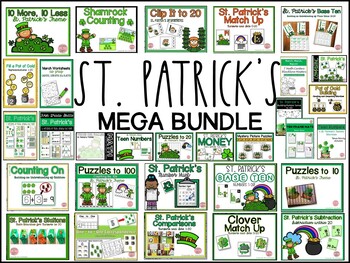 Preview of St. Patrick's Math Activities MEGA Bundle