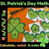 St. Patrick's Math Activities - fun with calculating inclu