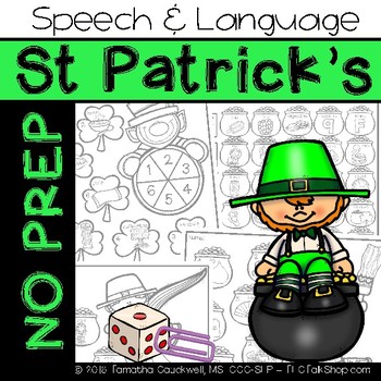 Preview of St. Patrick's: No Prep Speech and Language