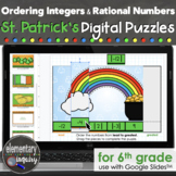 St. Patrick's Ordering Integers & Rational Numbers Google Slides™ Math Activity