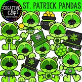 St. Patrick Pandas: St. Patrick's Day Clipart {Creative Cl