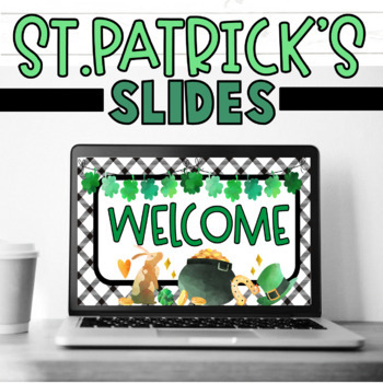 Preview of St. Patrick's Plaid Morning/Daily Google Slides and PPT