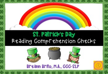 Preview of St. Patrick's Reading Comprehension Checks
