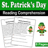 St. Patrick’s Reading Comprehension | leprechaun | St. Pat