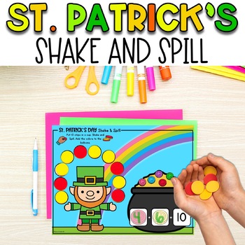 Preview of St Patrick's Shake and Spill Numbers 3-10 | Ways to Make Numbers to 10