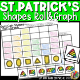 St.Patrick's Shapes - Roll & Color (Graphing Activity)