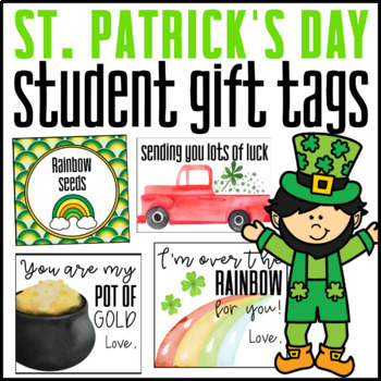 Preview of St. Patrick's Student Gift Tags