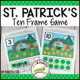 St. Patrick's Ten Frame Game  (Pre-K + K Math)