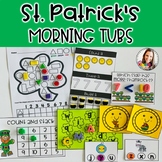 St. Patrick's Themed Morning Tub Activities for PreK/K