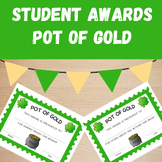 St. Patrick's Themed Student Award Certificates