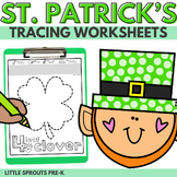 St. Patrick's Tracing Worksheets | Fine Motor for PreK Pre