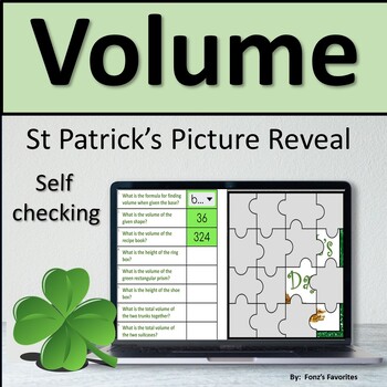 Preview of St. Patrick's Volume Picture Reveal - Digital Activity