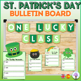 St. Patrick's bulletin board. I'm lucky because... English