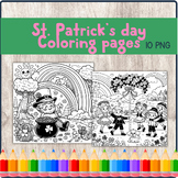 St. Patrick's day Coloring pages Freebie