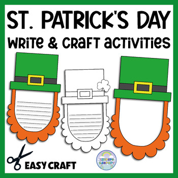 Preview of St Patrick's day Craft Bulletin Board - Creative Writing Hat Crown Headband