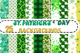 St Patrick's day backgrounds; digital papers