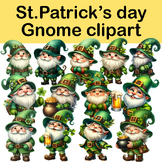 St. Patrick's day gnome clipart