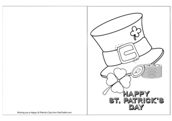 St. Patrick Day Top Hat coloring page