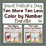 St Patricks Bundle: Ten More Ten Less Color-by-Code for 1s