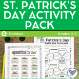 St. Patrick's Day Activities and Printables grades 3-5