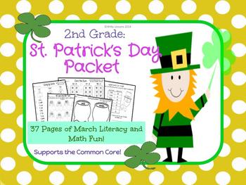 Preview of St. Patrick's Day 2nd Grade March Packet