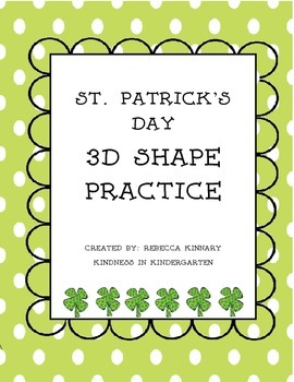 Preview of St. Patrick's Day 3D Shapes