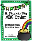 St. Patrick's Day ABC Order