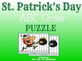 St. Patrick's Day ABC Order Puzzle