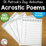 St. Patrick's Day Acrostic Poems