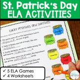 St Patricks Day ELA Activities