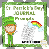 St Patricks Day Writing Prompts | Cut and Paste Journal Prompts
