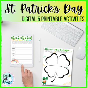 Preview of St Patricks Day Activities | How to Catch a Leprechaun + language activities!